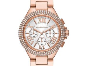 AUTHENTIC MICHAEL KORS CAMILLE SS IP Rose Gold High-End Watch