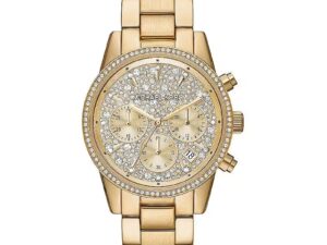 AUTHENTIC MICHAEL KORS RITZ SS IP Gold Premium Watch