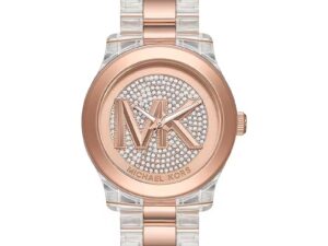 AUTHENTIC MICHAEL KORS RUNWAY SS IP Rose Gold Exclusive Watch