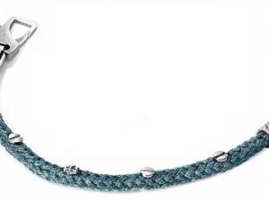 Authentic MOLECOLE JEWELS SILVER 925Âº BRACELET (Lenght 22cm) Silver & Cotton Rope Top Quality Bijoux