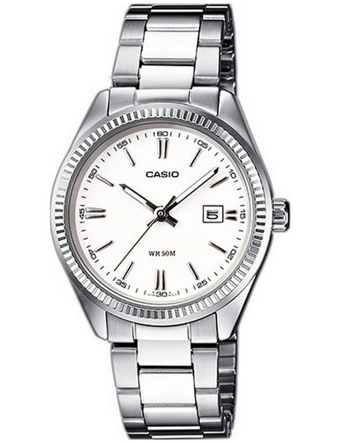 Authentic CASIO COLLECTION DATE WHITE Men Sophisticated High-end watch - Men CASIO - 38.5 mm - Lacantus Store