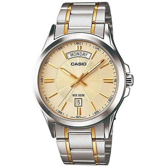 Authentic CASIO COLLECTION DAY DATE Quartz Designer High-end watch - Men CASIO - 40 mm - Lacantus Store