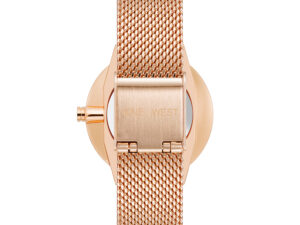 Authentic NINE WEST Women SS IP Rose Gold Quartz Designer Watch  – NINE WEST