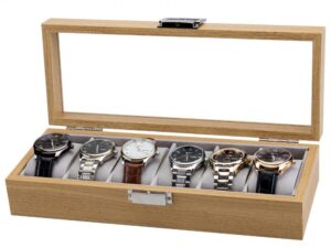 Authentic PoS MATERIAL Cofanetto porta orologi – Watch case (14x33x8.5cm)  High-End accessories