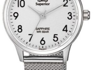 Authentic Q&Q SUPERIOR Women 36 mm Stainless Steel Quartz Designer Wristwatch  – Sapphire Glass – Q&Q SUPERIOR