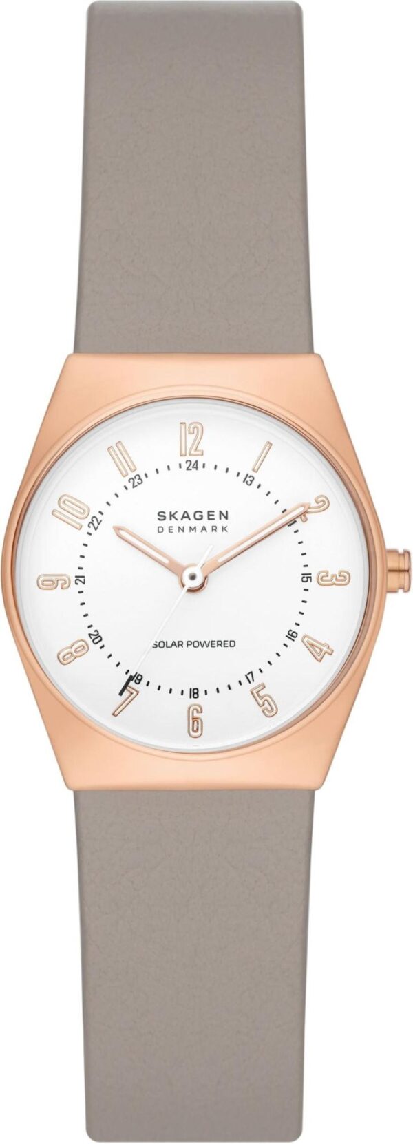 Authentic SKAGEN DENMARK Women 26 mm SS IP Rose Gold Solar Elegant Wristwatch  - SKAGEN