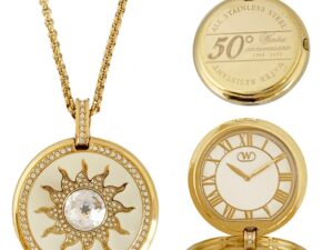 Authentic WINTEX MILANO Women 45 mm SS IP Gold Quartz Top-Quality Necklace / Watch  – WINTEX MILANO