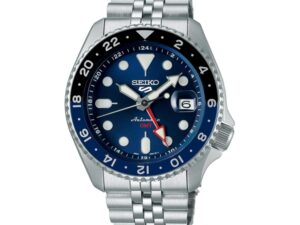 AUTHENTIC SEIKO 5 GMT AUTOMATIC – BLUE BATMAN Official Box Premium Watch