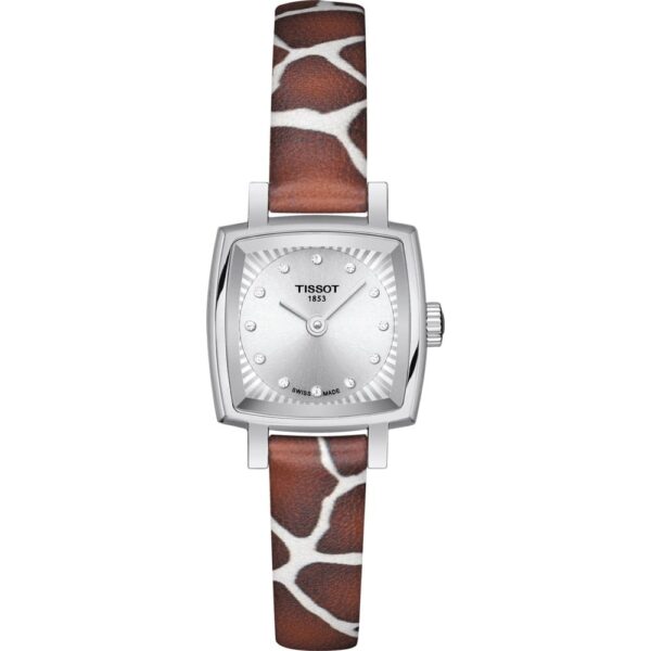 Authentic TISSOT Women 20 x 20 mm Stainless Steel Quartz Exclusive Wristwatch  - Diamond Indexes Dial - Sapphire Glass - TISSOT