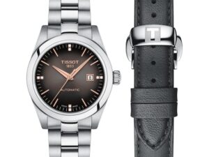 AUTHENTIC TISSOT T-MY LADY AUTOMATIC W-DIAMONDS Special Pack + Extra Strap Premium SS Bracelet Sophisticated Watch