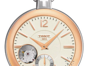 AUTHENTIC TISSOT T-POCKET SKELETON Premium SS IP Rose Gold Sophisticated Watch