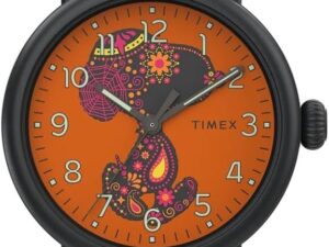 Authentic TIMEX PEANUTS COLLECTION – THE WATERBURY Snoopy Dia de Los Muertos Special Pack SS IP Black Sophisticated High-end watch