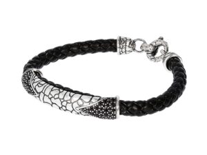 AUTHENTIC ALBERT M. JEWELS JEWELRY WSOX00163.BLK Designer Bijoux