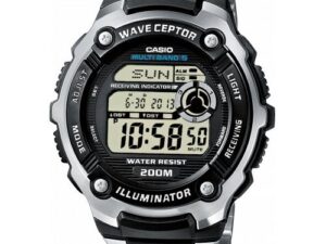 Authentic CASIO WAVE CEPTOR RADIO CONTROLLED SS PVD Bracelet Elegant High-end watch