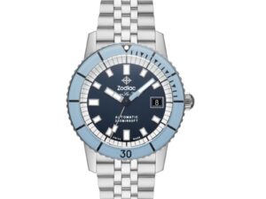 Authentic ZODIAC Men 40 mm Stainless Steel Luxurious Wristwatch  – Sapphire Glass – ZODIAC