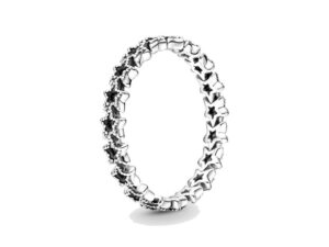 AUTHENTIC PANDORA JEWELS BAND OF ASYMMETRIC STARS RING Size ***SPECIAL PRICE*** Silver 925Â° Premium Jewelry