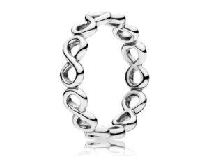 AUTHENTIC PANDORA JEWELS SIMPLE INFINITY BAND RING Size ***SPECIAL PRICE*** Official Box Premium Jewelry