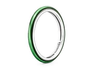 AUTHENTIC PANDORA JEWELS ME COLLECTION SHOCKING GREEN RING Size ***SPECIAL PRICE*** Women High-End Jewelry