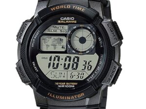 AUTHENTIC CASIO COLLECTION & VINTAGE WORLD TIME ILLUMINATOR Alarms, Year battery Resin Premium Watch