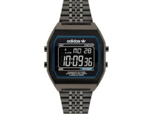 Authentic ADIDAS Women 36 mm SS IP Gun Quartz Digit Designer Wristwatch  – ADIDAS