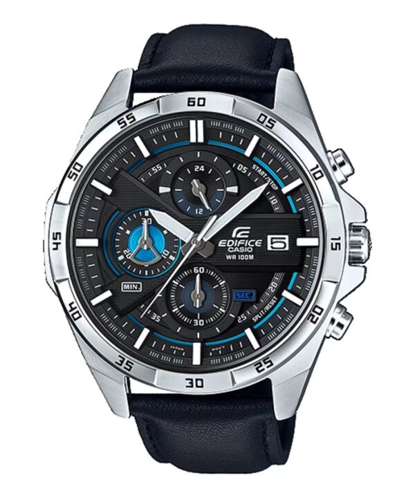 Authentic CASIO EDIFICE Men 49 mm Stainless Steel Quartz Designer Wristwatch  - CASIO EDIFICE