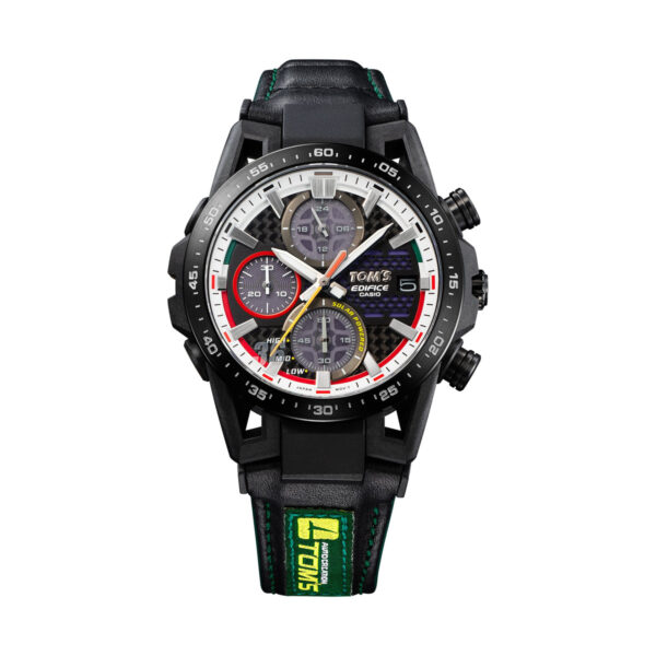 Authentic CASIO EDIFICE Men 44.5 mm Carbon & Resin Solar Top-Quality Wristwatch  - CASIO EDIFICE - Image 2