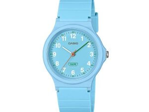 AUTHENTIC CASIO COLLECTION & VINTAGE TIMELESS POP BIO RESIN STRAP LIGHT BLUE Official Box Top Quality Watch