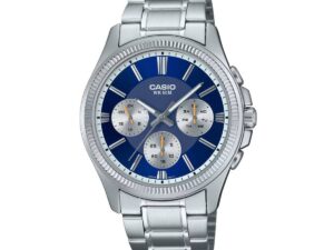 AUTHENTIC CASIO COLLECTION & VINTAGE DAY DATE MULTIFUNCTION BLUE SS Bracelet Premium Watch