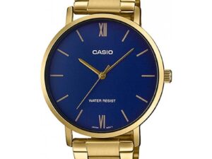 Authentic CASIO COLLECTION & VINTAGE Men 40 mm SS IP Gold Quartz Designer Wristwatch  – CASIO COLLECTION – GOLD SERIE