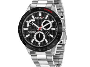 Authentic SECTOR No Limits Men 45 mm Stainless Steel Quartz Elegant Wristwatch  – SECTOR