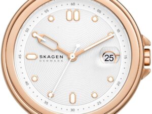 AUTHENTIC SKAGEN DENMARK SIGNATUR LILLE SS IP Rose Gold Designer Watch