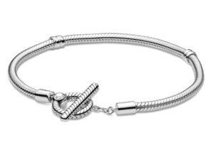 AUTHENTIC PANDORA JEWELS MOMENTS T-BAR SNAKE CHAIN Size ***SPECIAL PRICE**** Silver 925Â° Elegant Jewelry