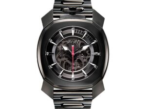 AUTHENTIC GAGA’ MILANO FRAME ONE Special Edt. High-End SS IP Black Elegant Watch