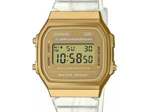 AUTHENTIC CASIO COLLECTION & VINTAGE TRANSPARENT BAND Gold ***SPECIAL PRICE*** Resin Glass Top Quality Watch