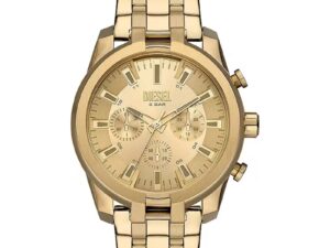 AUTHENTIC DIESEL SPLIT SS IP Gold Designer Watch