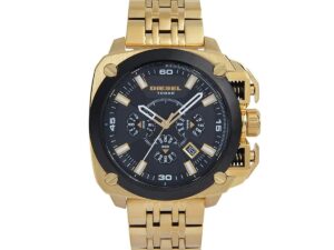 AUTHENTIC DIESEL BAMF SS IP Gold High-End Watch