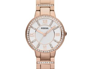 Authentic FOSSIL Women 30 mm SS IP Rose Gold Quartz Elegant Wristwatch  – FOSSIL GROUP WATCHES