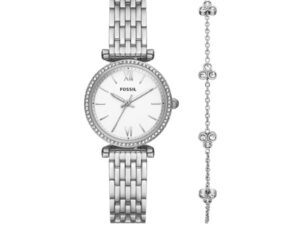 Authentic FOSSIL Women 28 mm Stainless Steel Quartz Elegant Wristwatch  – FOSSIL