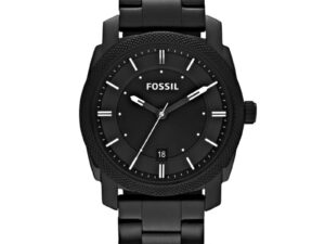 Authentic FOSSIL Men 42 mm SS IP Black Quartz Elegant Wristwatch  – FOSSIL