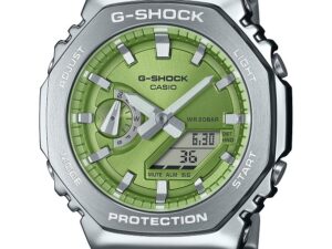 AUTHENTIC CASIO G-SHOCK OAK G-STEEL LIME GREEN Quartz Elegant Watch