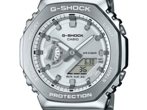 AUTHENTIC CASIO G-SHOCK OAK G-STEEL CLASSIC SILVER Official Box Designer Watch