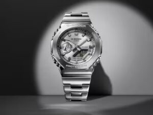 AUTHENTIC CASIO G-SHOCK OAK G-STEEL CLASSIC SILVER Official Box Designer Watch