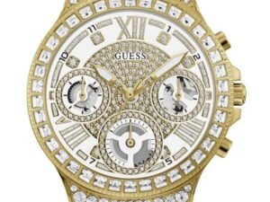 Authentic GUESS Women 36 mm SS IP Gold Quartz Elegant Wristwatch  – GUESS WATCHES