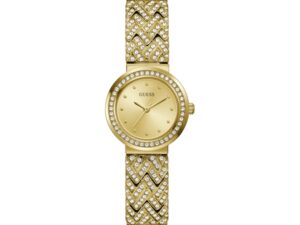 AUTHENTIC GUESS TREASURE SS IP Gold Top Quality Watch