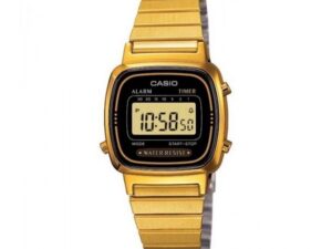 AUTHENTIC CASIO COLLECTION & VINTAGE MINI Gold Black 25 mm Designer Watch