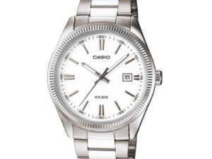 AUTHENTIC CASIO COLLECTION & VINTAGE DATE WHITE Metal Sophisticated Watch