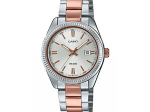 AUTHENTIC CASIO COLLECTION & VINTAGE DATE TWO TONES, ARGENTEEÃÂ¨ Official Box High-End Watch