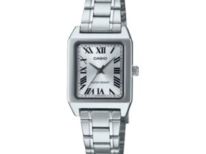 AUTHENTIC CASIO EU COLLECTION LADY SQUARE Steel Stainless Exclusive Watch