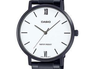 Authentic CASIO COLLECTION & VINTAGE Men 40 mm SS IP Black Quartz Designer Wristwatch  – CASIO COLLECTION