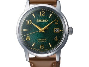 AUTHENTIC SEIKO PRESAGE AUTOMATIC COCKTAIL COLLECTION – MOJITO Leather Strap Designer Watch